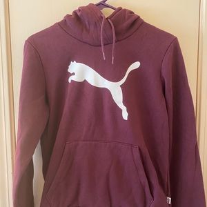 maroon puma sweatshirt